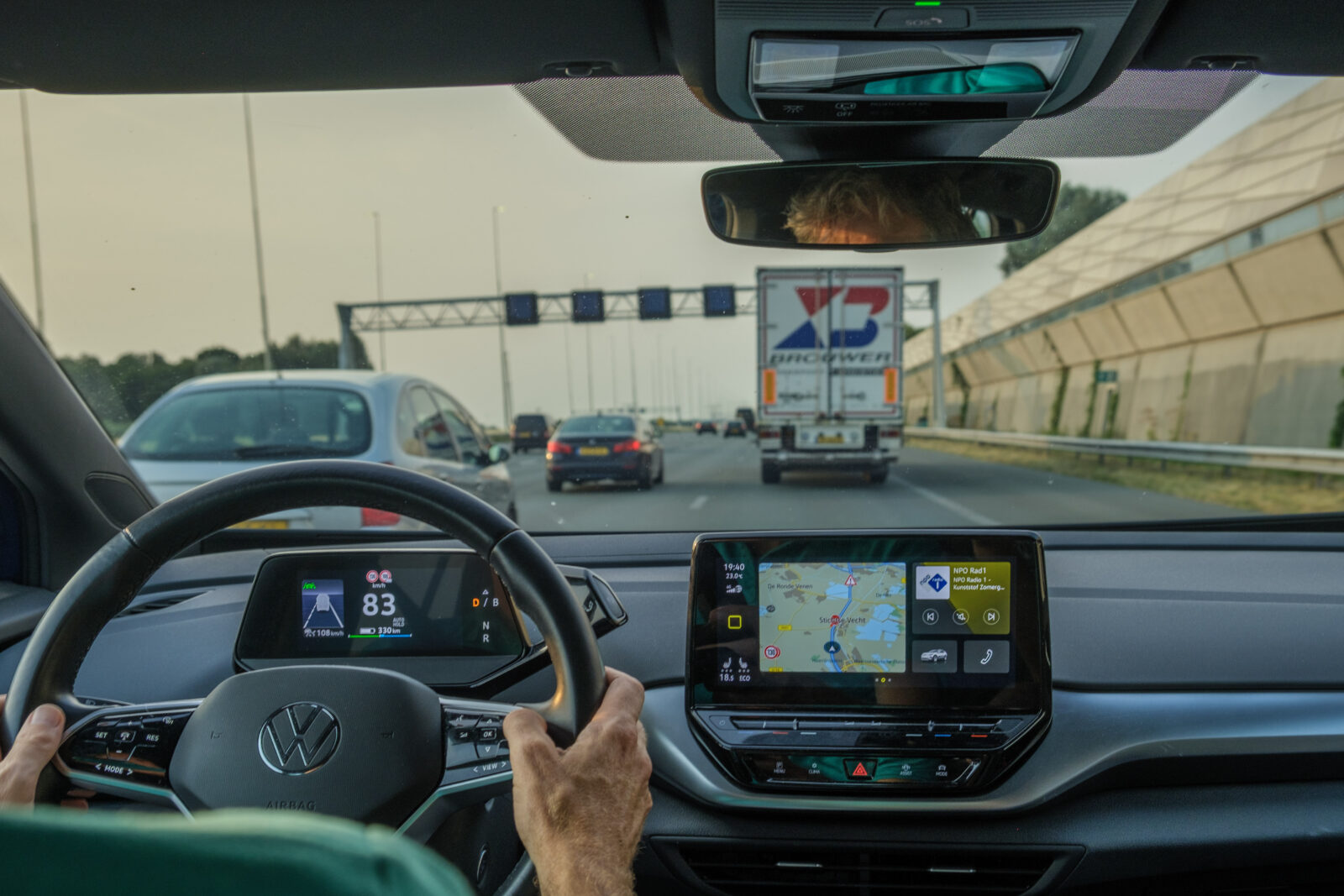Autodashboard met navigatie