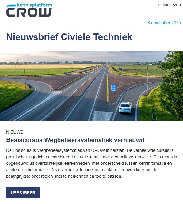 CROW Nieuwsbrief Civiele Techniek